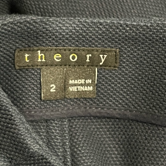 Theory Fedla Mini skirt Navy 2 - Picture 2 of 6